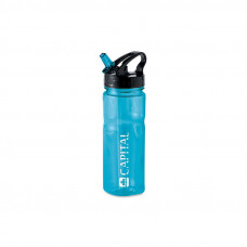 Plastic water bottle blue